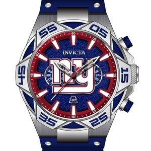 Invicta NFL Giants football watch. NWT